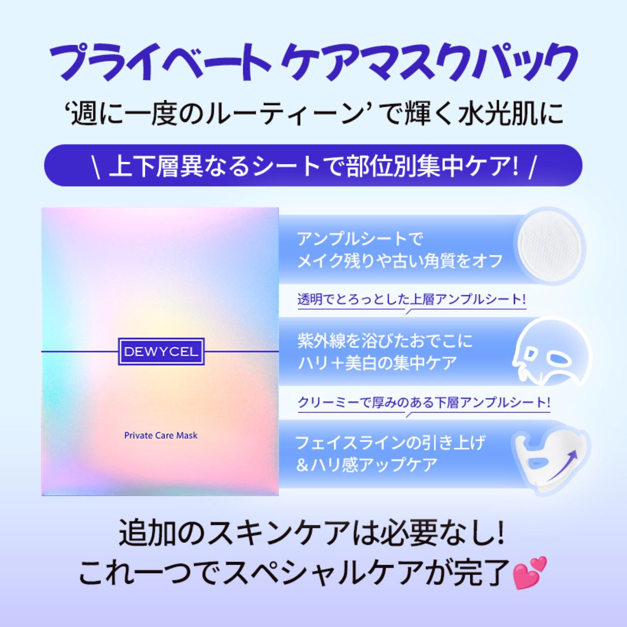 [DEWYCEL]プライベート ケアマスク