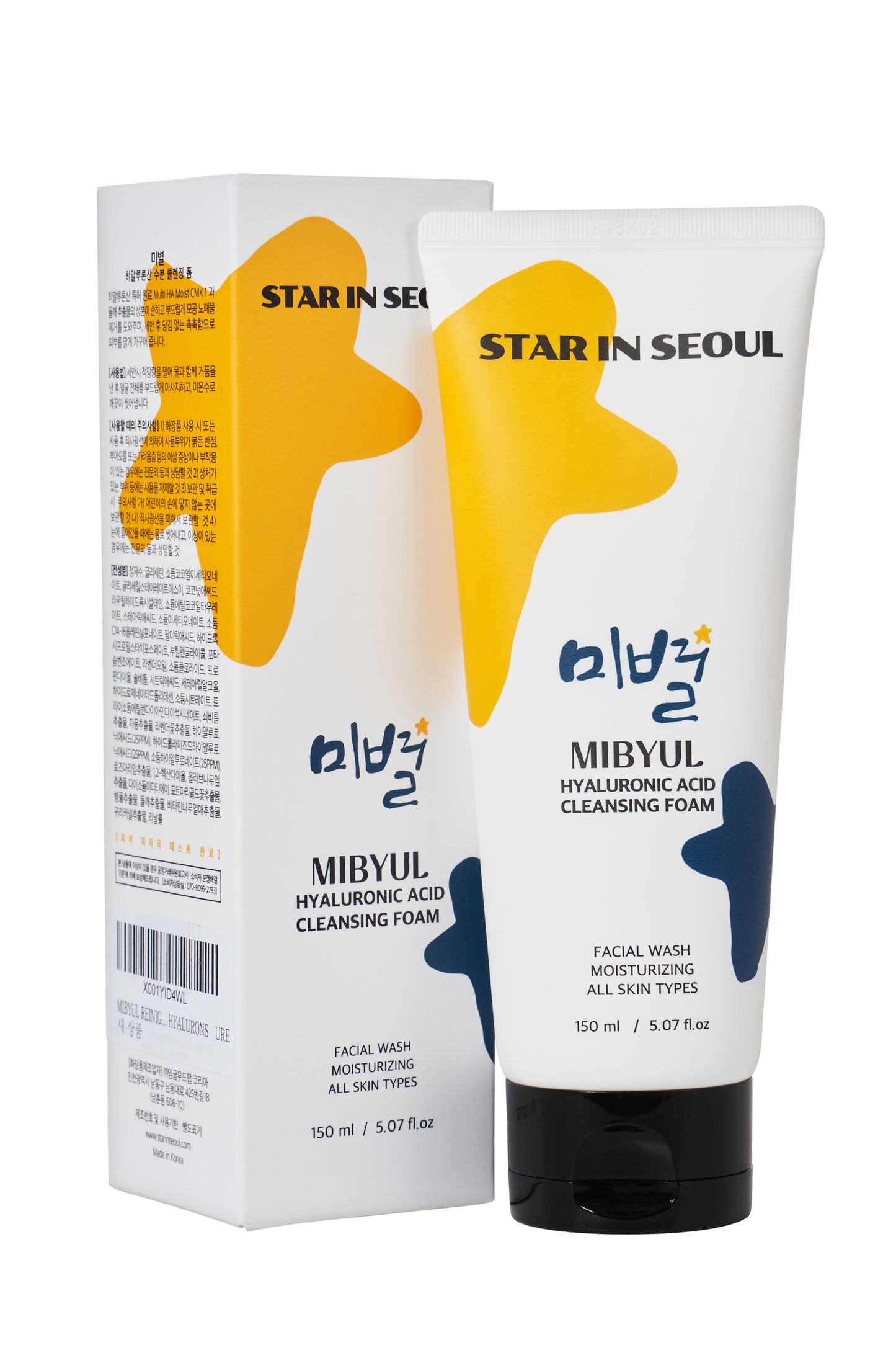 [STAR IN SEOUL]Mibyolヒアルロン酸モイスチャークレンジングフォーム